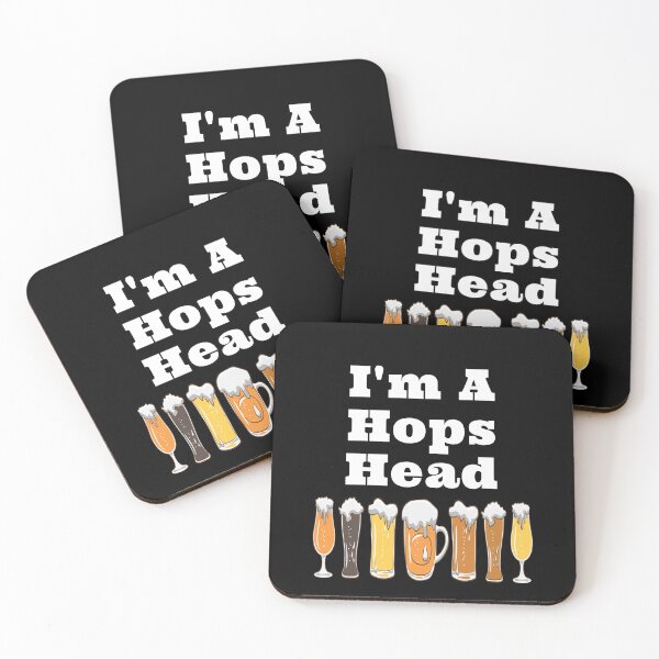 Item preview, I'm A Hops Head with Frothy Beer Glasses Design designed and sold by Craftynistia.