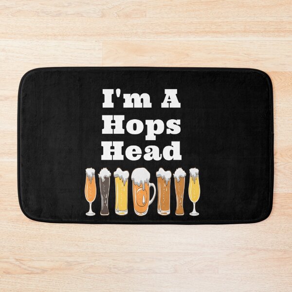 Item preview, I'm A Hops Head with Frothy Beer Glasses Design designed and sold by Craftynistia.