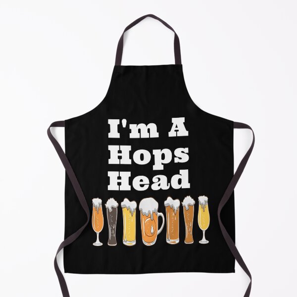 Item preview, I'm A Hops Head with Frothy Beer Glasses Design designed and sold by Craftynistia.