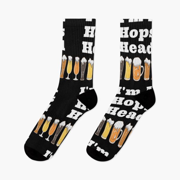 Item preview, I'm A Hops Head with Frothy Beer Glasses Design designed and sold by Craftynistia.