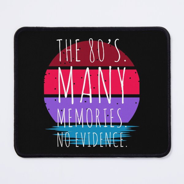Item preview, The 80's. Many Memories. No Evidence Retro Striped designed and sold by Zurickdesigns.