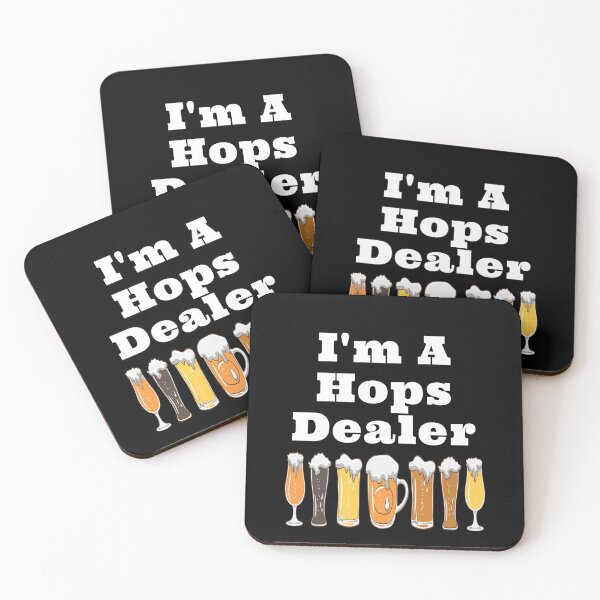 Item preview, I'm A Hops Dealer with Frothy Beer Glasses Design designed and sold by Craftynistia.