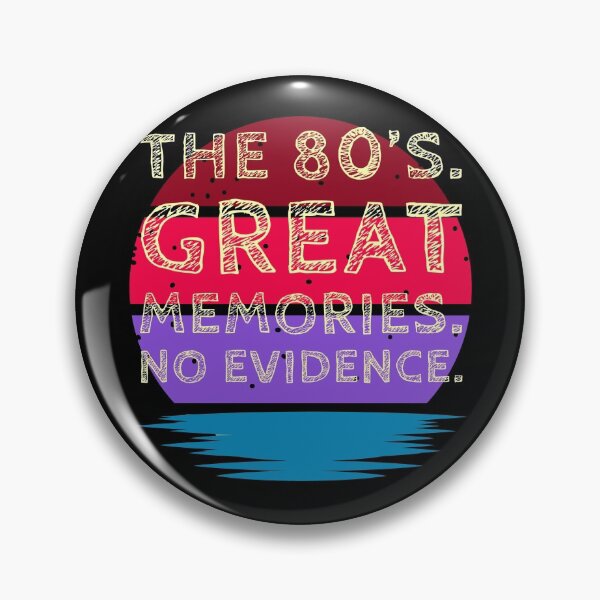 Item preview, The 80's. Great Memories. No Evidence Retro Striped designed and sold by Zurickdesigns.