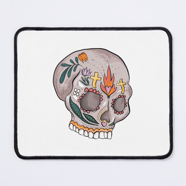 Item preview, Fire Rose Of Skull Sticker designed and sold by Water Flick.