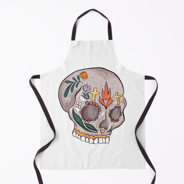 Item preview, Fire Rose Of Skull Sticker designed and sold by Water Flick.
