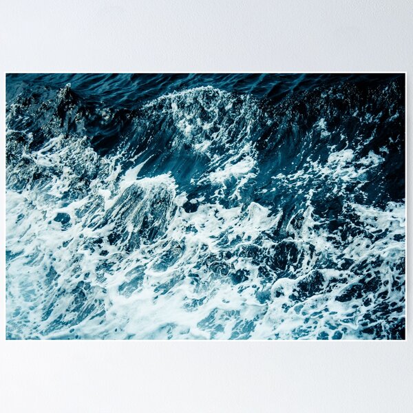 Item preview, Dark Blue Ocean Waves - Blue Ocean Waves designed and sold by AR Studios.