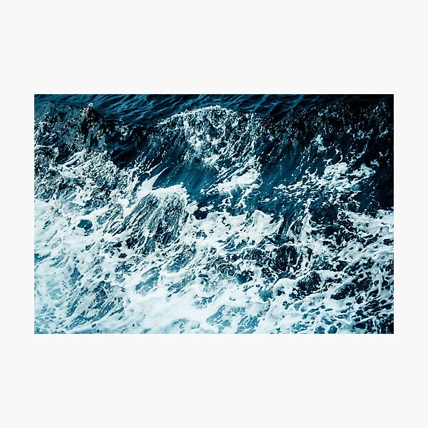 Item preview, Dark Blue Ocean Waves - Blue Ocean Waves designed and sold by AR Studios.