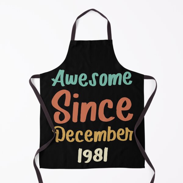 Item preview, awesome since december 1981 Birthday Born In 40th Birthday Gift Vintage designed and sold by aloha project.