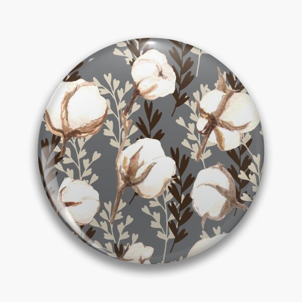 Item preview, Cotton Plant Pattern Grey designed and sold by Jared Davies.