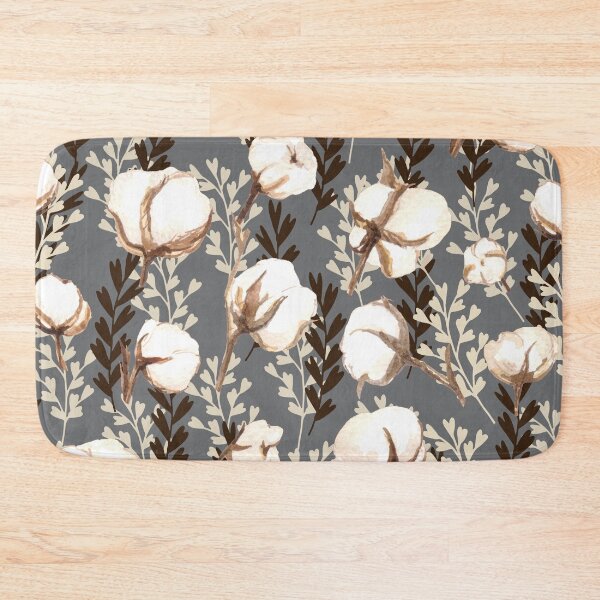 Item preview, Cotton Plant Pattern Grey designed and sold by Jared Davies.