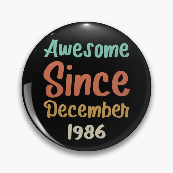 Item preview, awesome since december 1986 Birthday Born In 35th Birthday Gift Vintage designed and sold by aloha project.