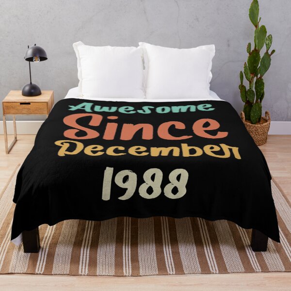 Item preview, awesome since december 1988 Birthday Born In 33th Birthday Gift Vintage designed and sold by aloha project.