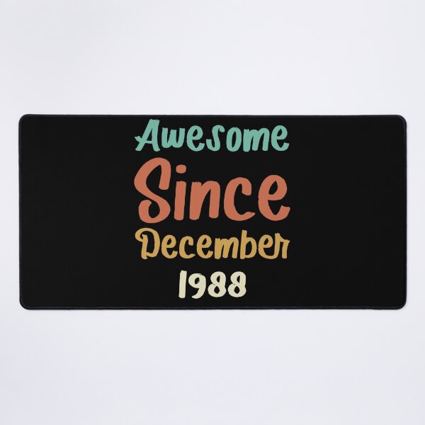 Item preview, awesome since december 1988 Birthday Born In 33th Birthday Gift Vintage designed and sold by aloha project.