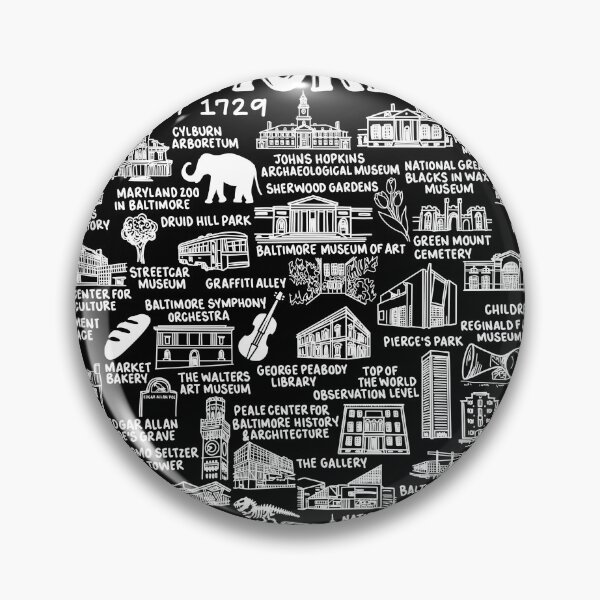 Item preview, Baltimore Map designed and sold by fiberandgloss.