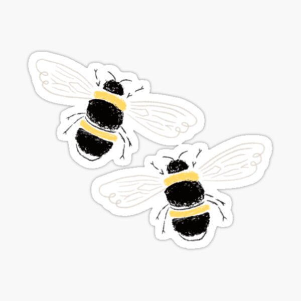 Bumble Bee Art Sticker — Stephanie Darlene