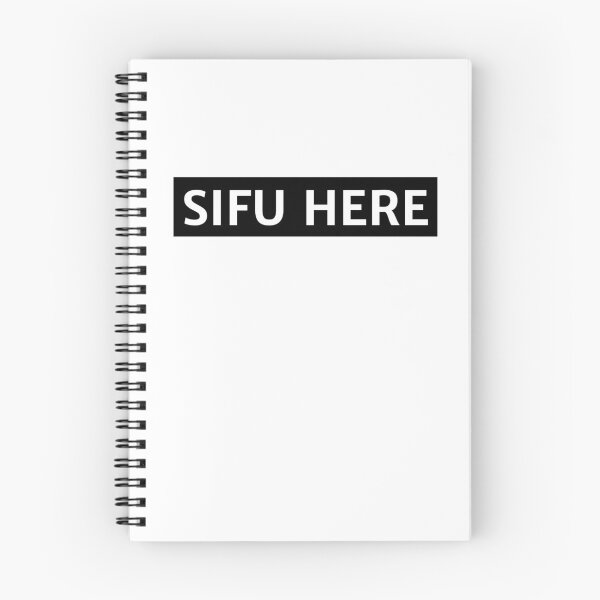Item preview, Sifu here-white text-based design designed and sold by josephsteez.