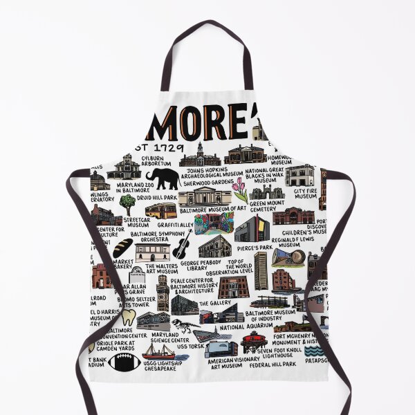 Item preview, Baltimore Map designed and sold by fiberandgloss.