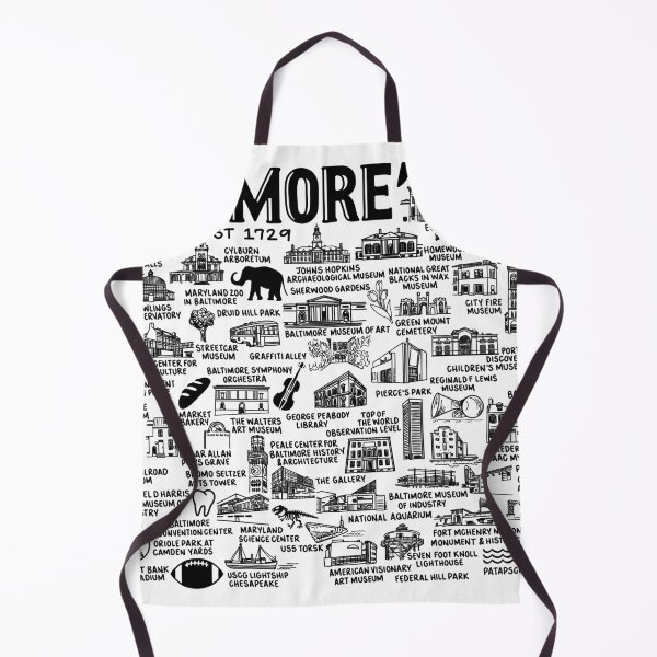 Item preview, Baltimore Map designed and sold by fiberandgloss.