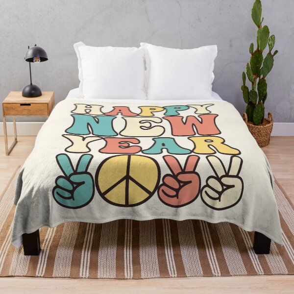 Item preview, Happy new year 2022 Hippie Peace Retro Groovy designed and sold by OkihanaShop.