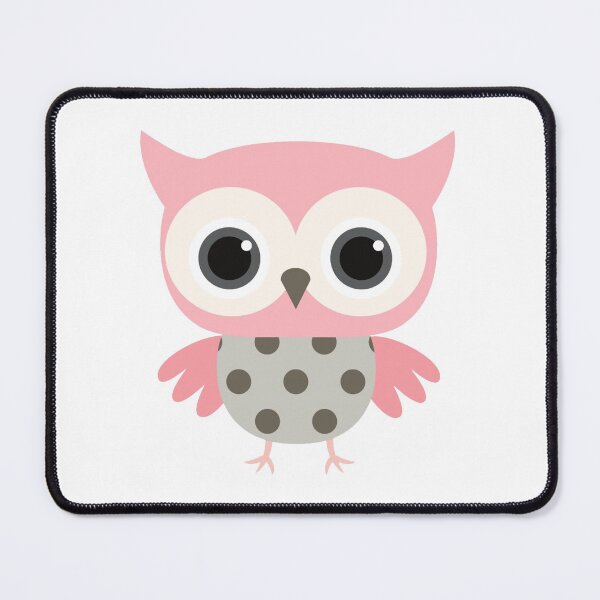 Item preview, cute pink owl designed and sold by SA Butterfly.