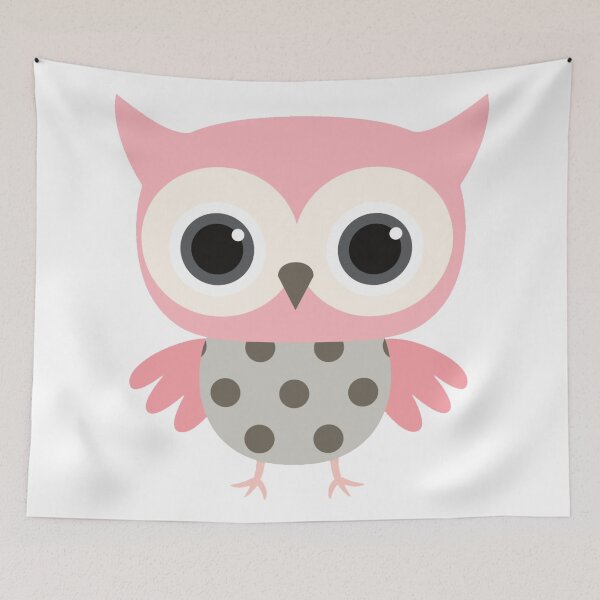 Item preview,  cute pink owl designed and sold by SA Butterfly.