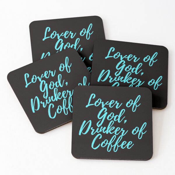 Item preview, Lover of God, Drinker of Coffee designed and sold by E6Designs.