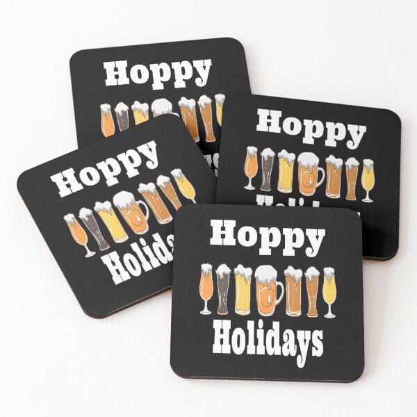 Item preview, Hoppy Holidays with Frothy Beer Glasses Design designed and sold by Craftynistia.