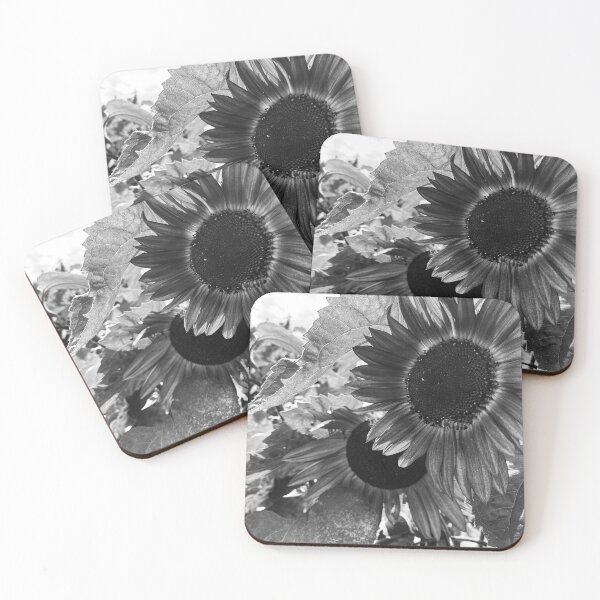 Item preview, Flowers in a field (black and white) designed and sold by CreativeAD.