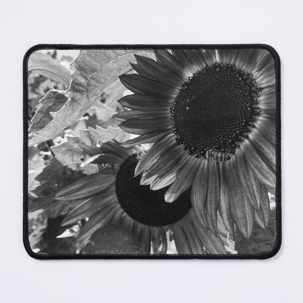 Artikelvorschau, Blumen in einem Feld (schwarz und weiß) entworfen und verkauft von CreativeAD.