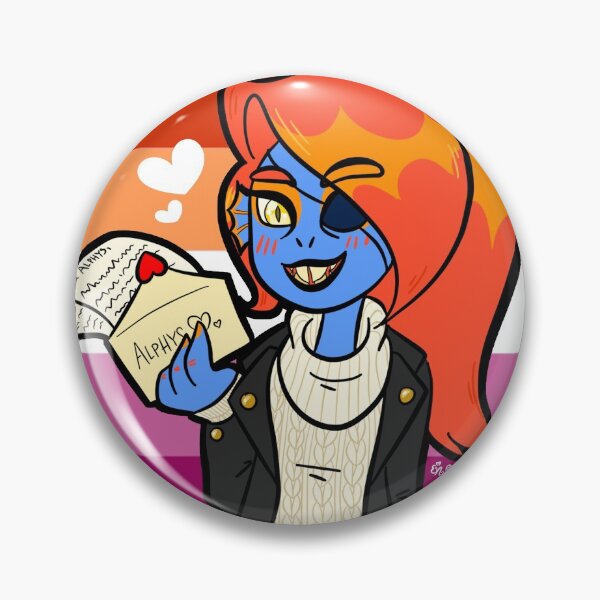 Item preview, Undyne w/ Love Letter designed and sold by urlocalllama.