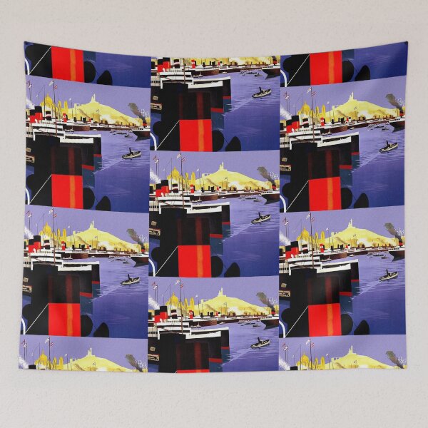 Item preview, Graphic Works - Marseille Harbour - 1920 designed and sold by imageresource.