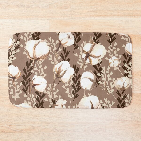 Item preview, Cotton Plant Pattern Brown designed and sold by Jared Davies.