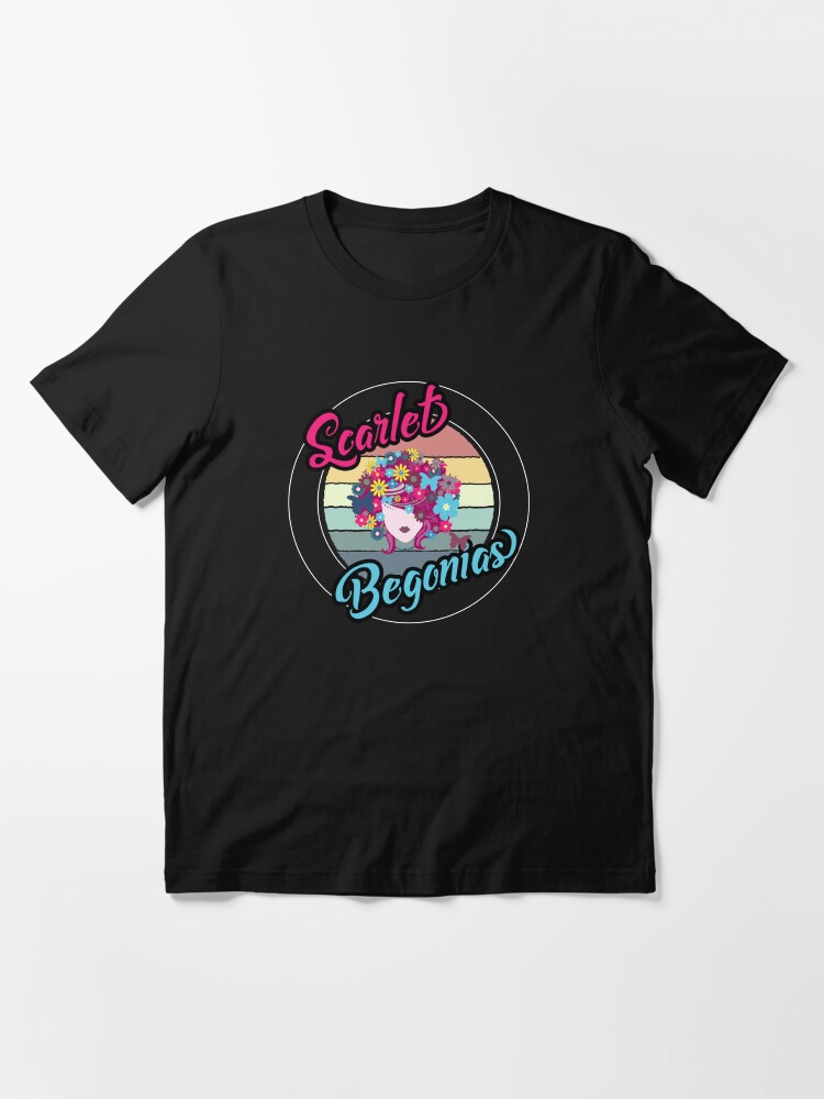 scarlet begonias t shirt