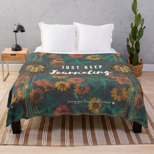 Item preview, Just keep journaling, Flower garden, Mental Health Matter, Mental Health Day, fashinable Graphic T-Shirts, Sticker, Magnets, Card, Poster, Tapestry, Print Clothing, Pillows, Totes, LaptopSkin, Scarve, designed and sold by SpiralStairShop.