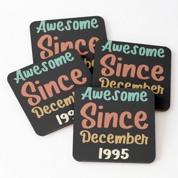 Item preview, awesome since december 1995 Birthday Born In 26th Birthday Gift Vintage designed and sold by aloha project.