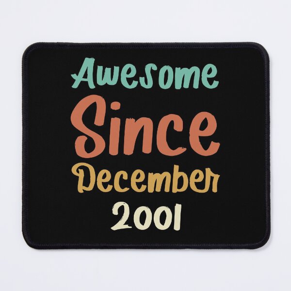 Item preview, awesome since december 2001 Birthday Born In 20th Birthday Gift Vintage designed and sold by aloha project.