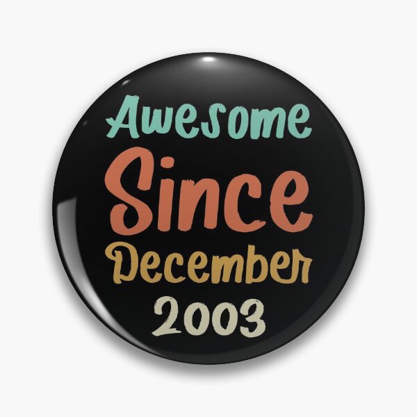 Item preview, awesome since december 2003 Birthday Born In 18th Birthday Gift Vintage designed and sold by aloha project.