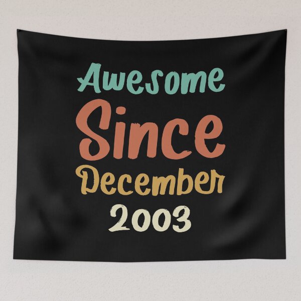 Item preview, awesome since december 2003 Birthday Born In 18th Birthday Gift Vintage designed and sold by aloha project.