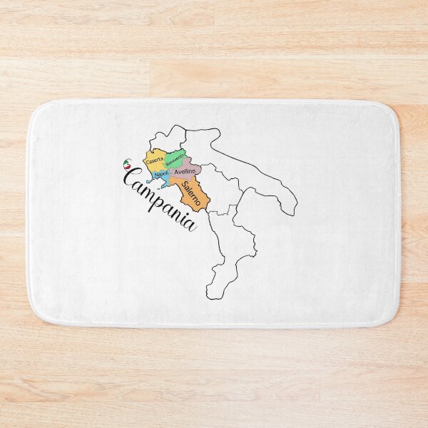 Item preview, Campania Region Map - Provinces of Campania designed and sold by molamode.