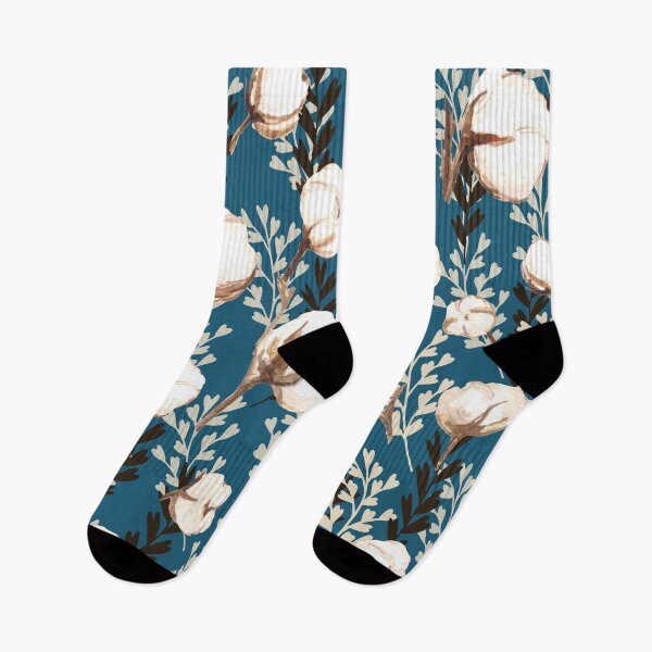Item preview, Cotton Plant Pattern Blue designed and sold by Jared Davies.