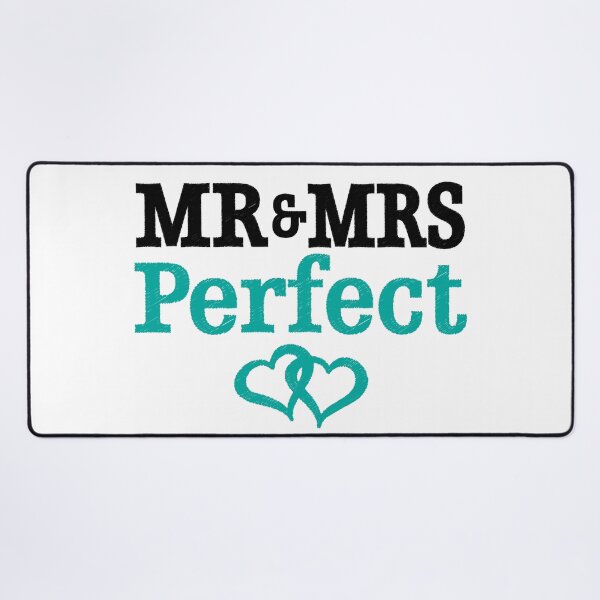 Item preview, Mr & Mrs Perfect with double joined heart designed and sold by OffTheRock.