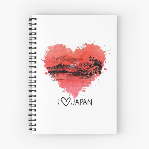 Artikelvorschau, Ich ❤️ Japan Splash Aquarell Illustration entworfen und verkauft von Alarasboy.