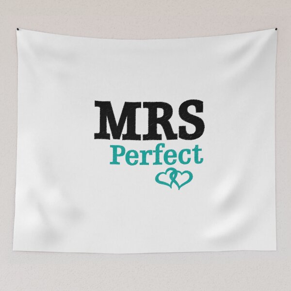 Item preview, Mrs Perfect with double joined heart designed and sold by OffTheRock.