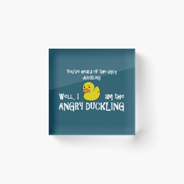 Item preview, Angry Duck Grumpy Frowning Grouchy Rubber Duck designed and sold by SeanMcArthur.