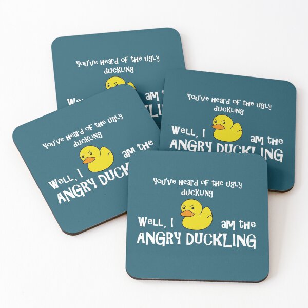 Item preview, Angry Duck Grumpy Frowning Grouchy Rubber Duck designed and sold by SeanMcArthur.