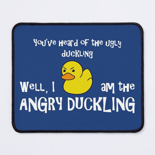Item preview, Angry Duck Grumpy Frowning Grouchy Rubber Duck designed and sold by SeanMcArthur.