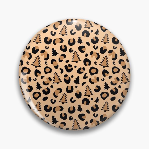 Item preview, Christmas Tree Leopard Print Seamless Pattern designed and sold by Never-A-Saint.