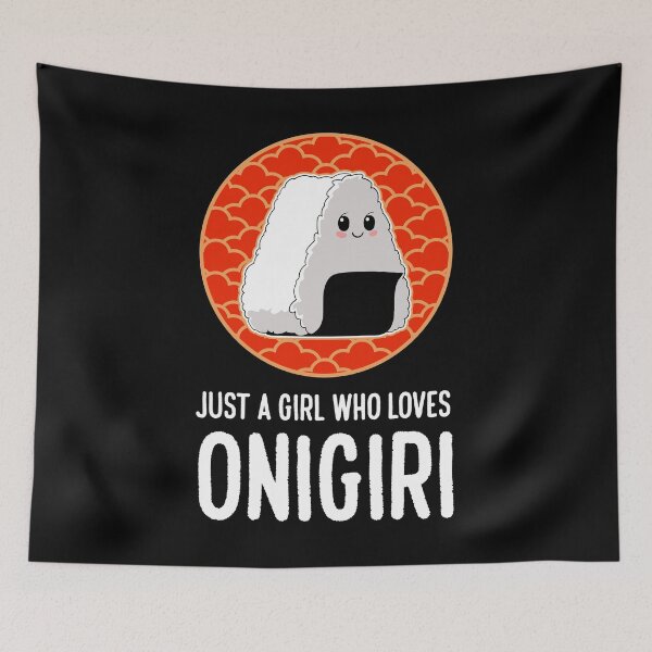 Item preview, Girl Who Loves Onigiri Kawaii Japanese Food Lover design designed and sold by jakehughes2015.