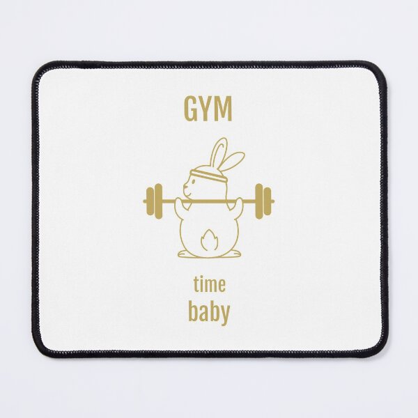 Item preview, Gym time baby- funny graphic design- workout rabbit with headband designed and sold by josephsteez.
