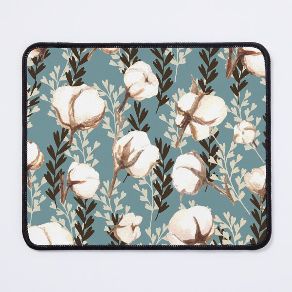 Item preview, Cotton Plant Pattern Light Blue designed and sold by Jared Davies.